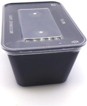 Disposable Plastic Tableware 650ml Black 50pcs