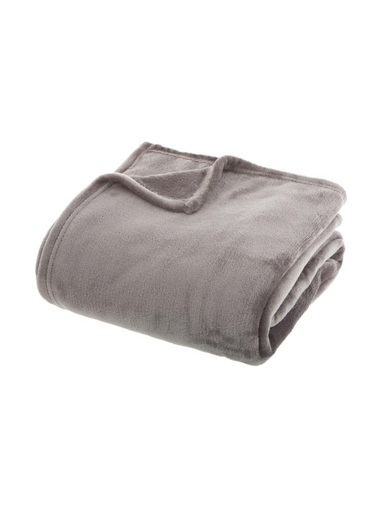 A-s Flannel Blanket Fleece Semi-double 180x230cm Grey