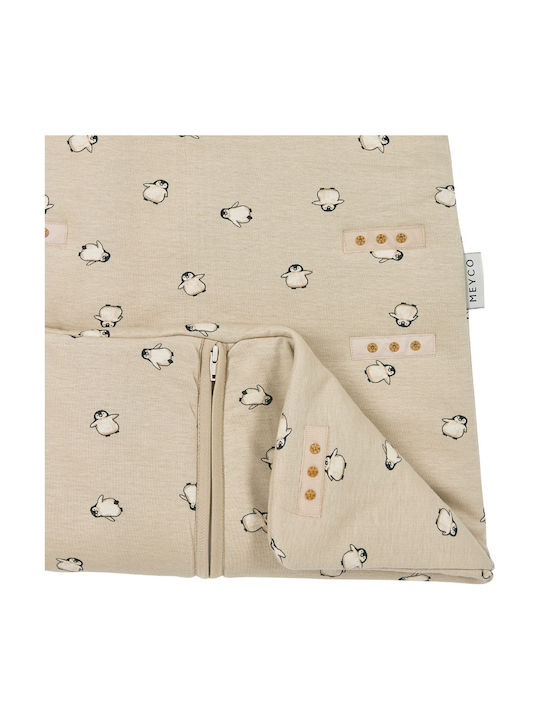 Meyco Winter Sleeping Bag 2.5 Tog Soft Sand with Detachable Sleeves