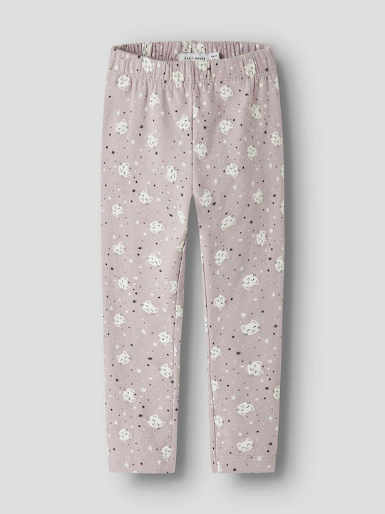 Name It Kinder Leggings Lang Keepsake Lilac, Light Pink
