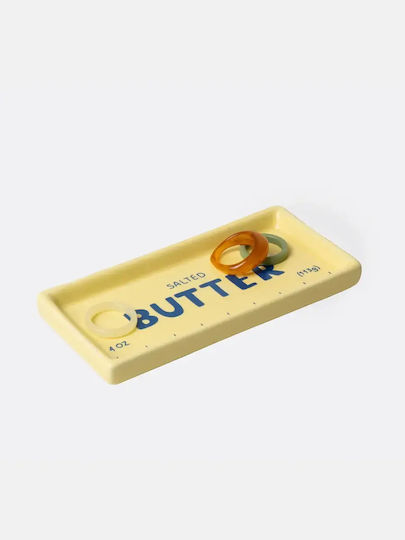 DOIY Ceramic Rectangular Decorative Tray 14x6x2cm