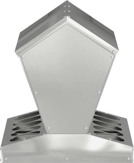vidaXL Metal Feeder for Hens and Poultry with Capacity 4.65kg 40x40x45cm