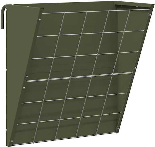 vidaXL Alimentator Metalic Pentru Ovine Cu Capacitate 5kg 61x33x66cm