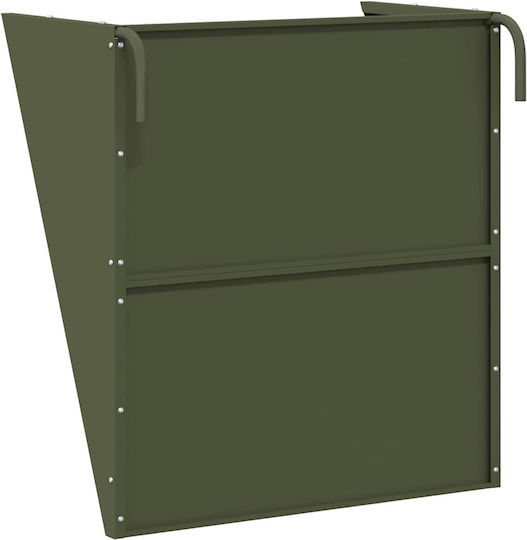 vidaXL Alimentator Metalic Pentru Ovine Cu Capacitate 5kg 61x33x66cm