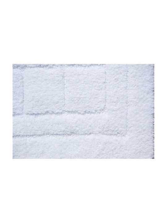 Badematte Rechteckig White 55x90cm
