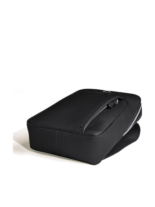 Leather Men's Bag Shoulder / Crossbody Black