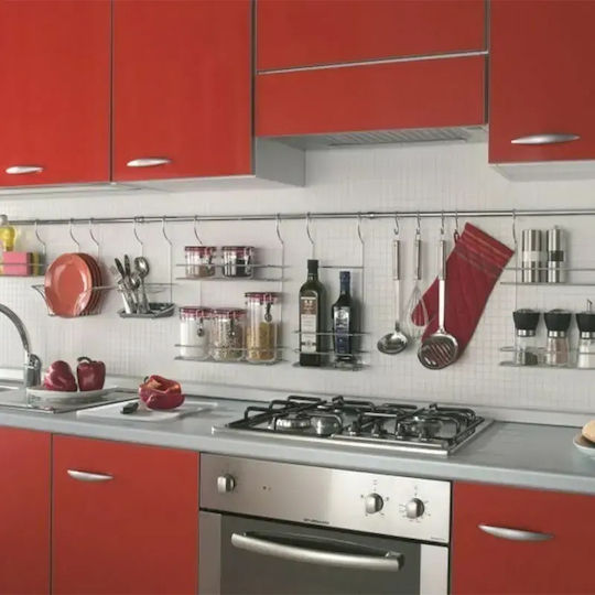 Metaltex Κρεμαστό Ράφι Lonardo 22x10x41εκ. Ασημί