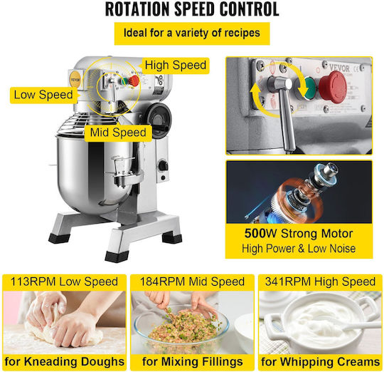 Vevor Profesional Mixer de Patiserie 850W