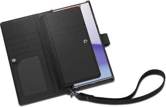 Spigen Портмоне Изкуствена кожа Тъмносин (Galaxy S24+)