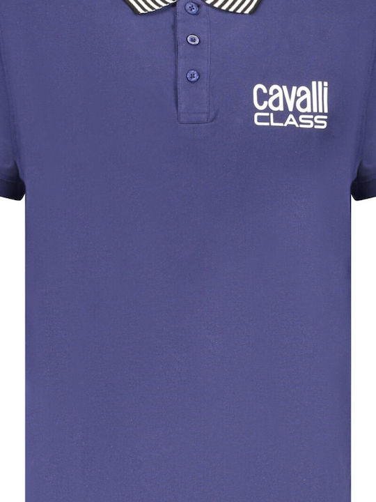 Roberto Cavalli Поло Тениска Синя