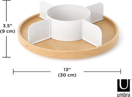 Umbra Suport De Masă Din Plastic 30x30x9cm Albă