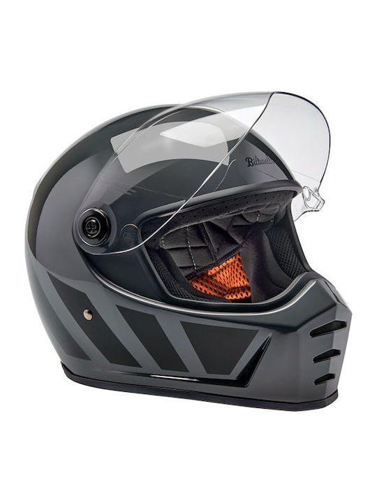 Biltwell Lane Splitter Grey Inertia Κράνος Μηχανής Full Face DOT / ECE 22.05