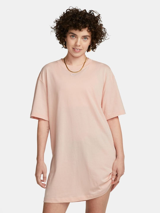 beige athletic dress Cotton hooded sports dress SweetJama