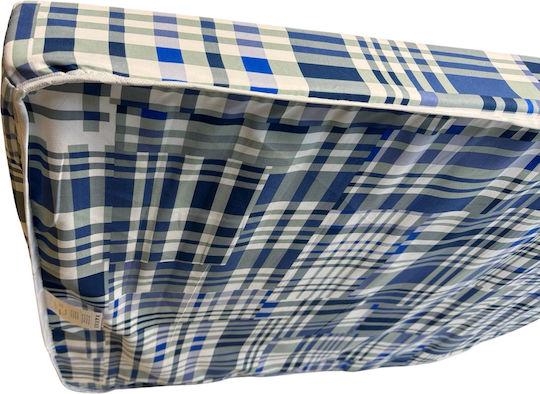 Folding Mattress Camping Bed Camp 9cm Thickness Upholstered Polyester Fabric 190x80x9cm