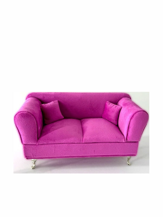 Velve Stand Pentru Bijuterii Din Catifea Cu Oglindă Fuchsia 24x13cm