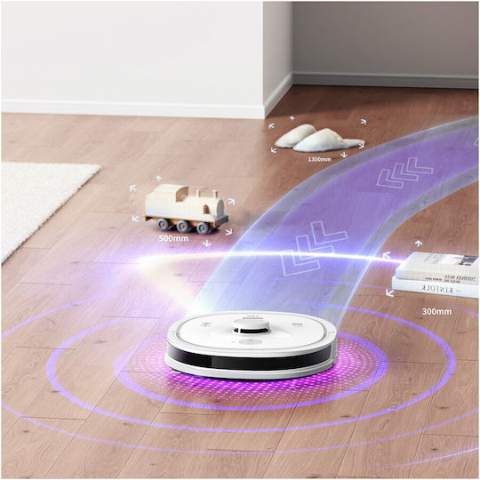 Heinner HI-Robo Σκούπα Ρομπότ με Έξυπνη Πλοήγηση & Απορρόφηση 2000Pa Λευκή