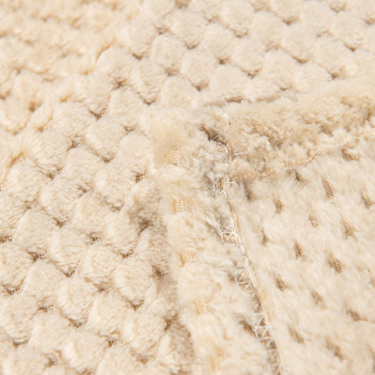 Popcorn Κουβέρτα Fleece Υπέρδιπλη 220x240εκ. Εκρού