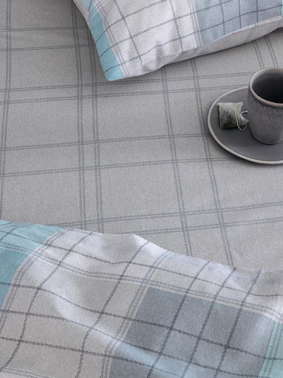Palamaiki Duvet Cover Set Cotton Single with Pillowcase 170x250 Fashion Life Fl6282 Green