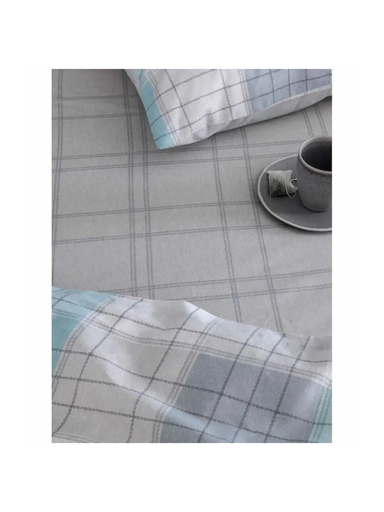 Palamaiki Duvet Cover Set Cotton Queen with 2 Pillowcases 240x250 Fashion Life Fl6282 Multicolored