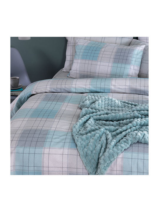 Palamaiki Duvet Cover Set Cotton Queen with 2 Pillowcases 240x250 Fashion Life Fl6282 Multicolored