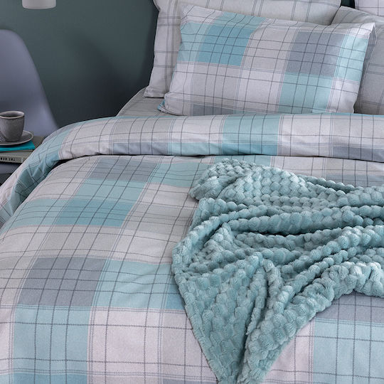 Palamaiki Duvet Cover Set Cotton Queen with 2 Pillowcases 240x250 Fashion Life Fl6282 Multicolored