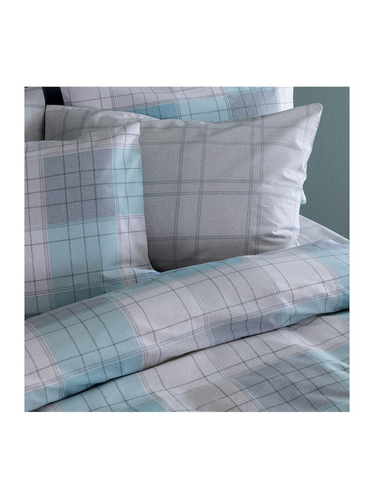 Palamaiki Duvet Cover Set Cotton Queen with 2 Pillowcases 240x250 Fashion Life Fl6282 Multicolored