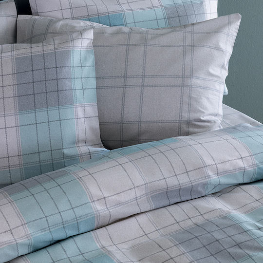 Palamaiki Duvet Cover Set Cotton Queen with 2 Pillowcases 240x250 Fashion Life Fl6282 Multicolored