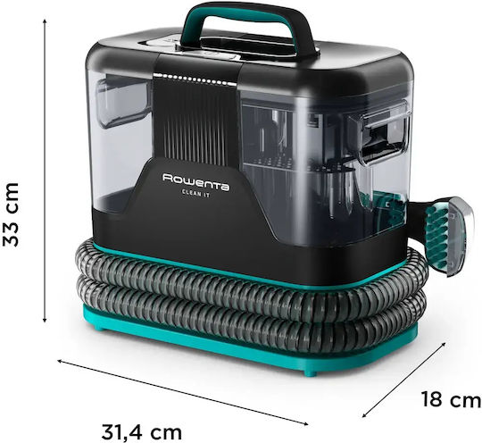 Rowenta Clean It Σκούπα Υγρών / Στερεών 750W με Πλαστικό Κάδο 2.3lt Πράσινη