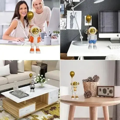 ForHome Διακοσμητική Φιγούρα Πολυρητίνης σε Μπλε 9x8x28cm