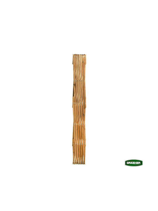 Klappbares Spalier Garten aus Holz mit Rasterdesign Rhombus in Braun Farbe 180x90cm E-1307
