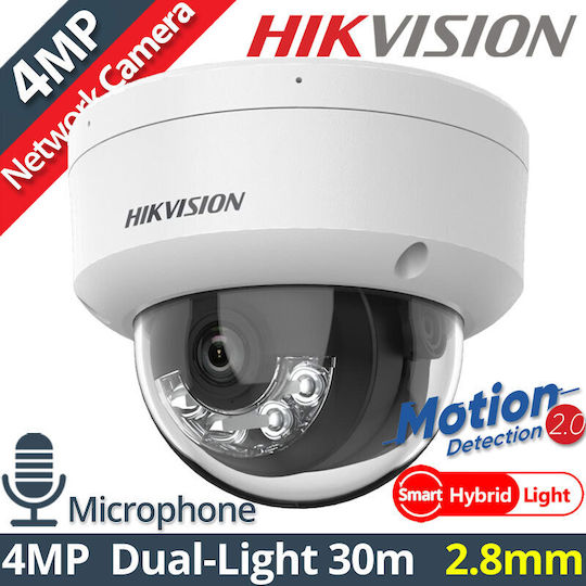 Hikvision Ds-2cd1143g2-liu IP Surveillance Camera Full HD+ 4MP Waterproof with Lens 2.8mm
