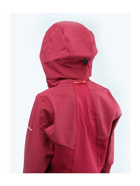 Salewa Comici Sw Dst 28176-6361 Women's Soft Shell Ski & Snowboard Jacket Red