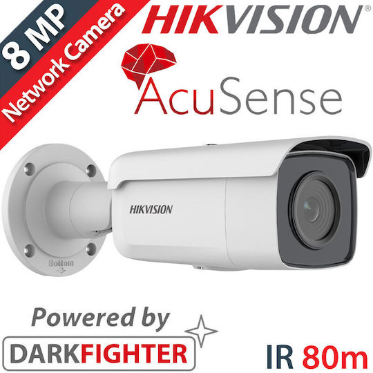 Hikvision DS-2CD2T86G2-4I IP Cameră de Supraveghere 4K Rezistentă la apă cu Lentilă 4mm