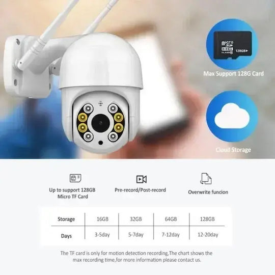 Andowl 8276QJ IP Surveillance Camera Wi-Fi Full HD 1080p Waterproof with Two-Way Communication and Lens 3.6mm