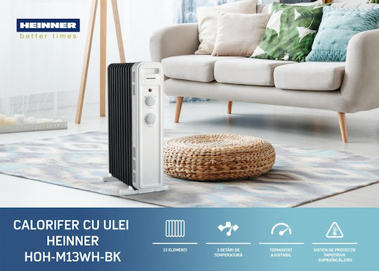 Heinner Καλοριφέρ Λαδιού με 13 Φέτες 1000W
