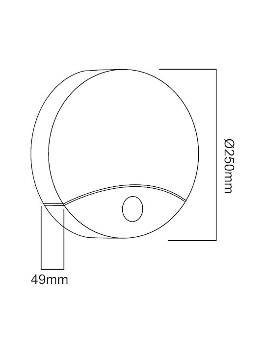 Maclean Energy Επιτοίχιο Εξωτερικό Φωτιστικό LED IP44 10W με Φυσικό Λευκό Φως