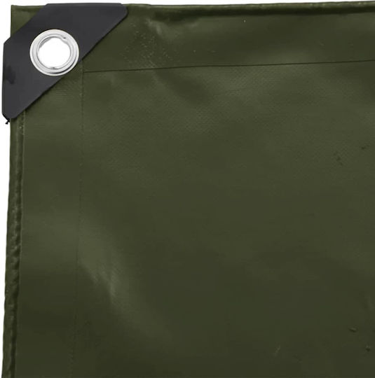 vidaXL Waterproof Tarpaulin 650gr/m² 6x3m. Heavy Duty Khaki