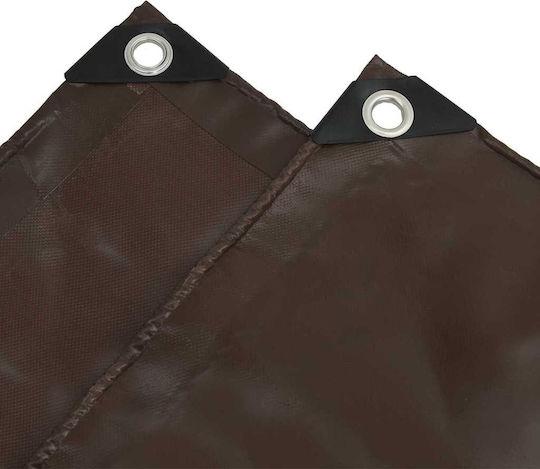 vidaXL Waterproof Tarpaulin 650gr/m² 2x1.5m. Heavy Duty Brown