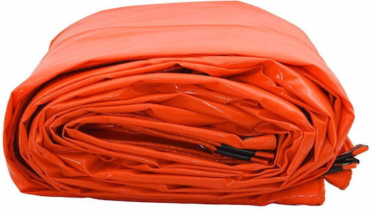 vidaXL Waterproof Tarpaulin 650gr/m² 8x5m. Heavy Duty Orange