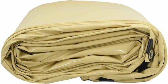 vidaXL Waterproof Tarpaulin 650gr/m² 6x5m. Heavy Duty Beige