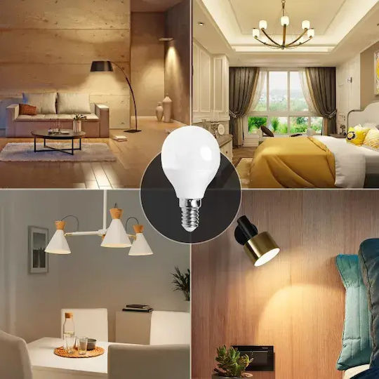 Aigostar LED Bulb 9W for Socket E14 and Shape G45 Warm White 675lm