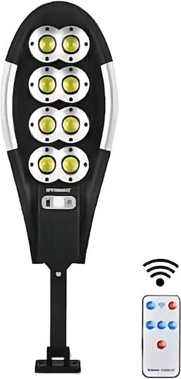 Arrango Street Solar Light 144W 1000lm Cold White 6000K with Motion Sensor and Remote Control IP65