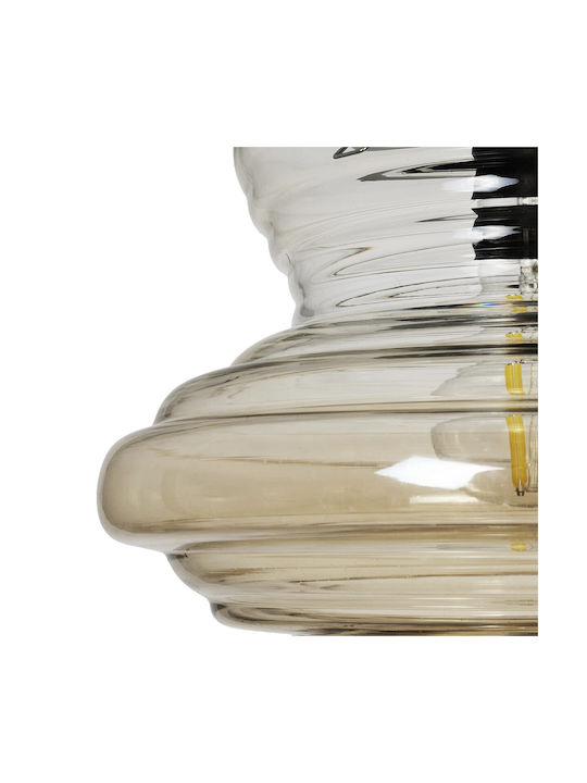 GloboStar Pendant Light Multicolour with Crystals for Socket E27 25x25x30cm