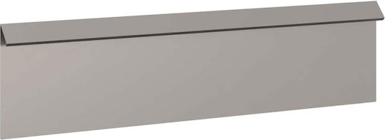 vidaXL Bordură de Grădină din Metal în Culoarea Maro 1.0m x 25cm
