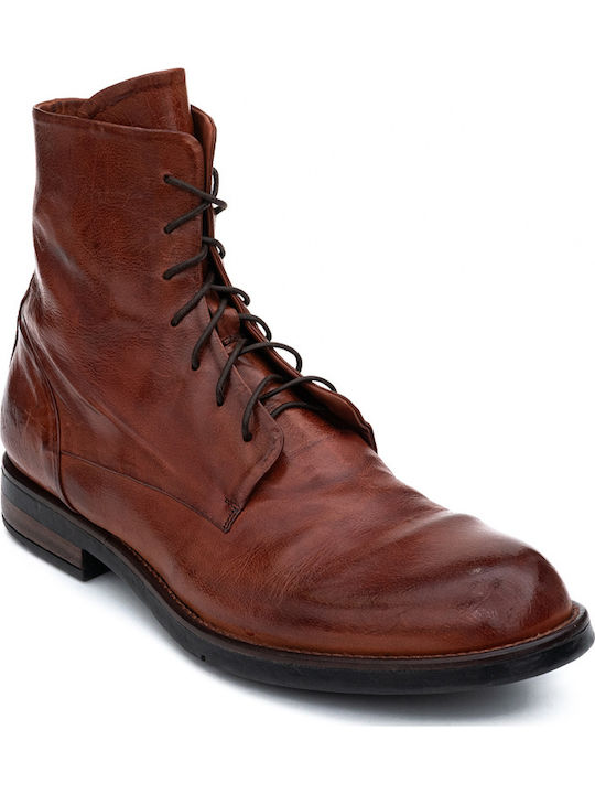 Leder Burgundisch Herrenstiefel