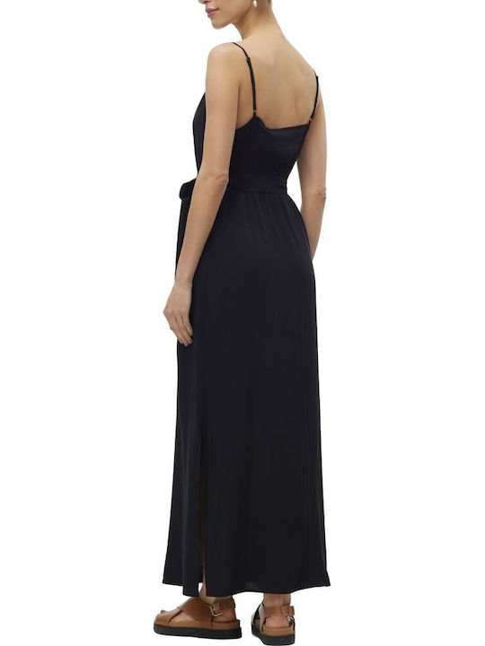Easy Joy Sommer Maxi Kleid Total Black