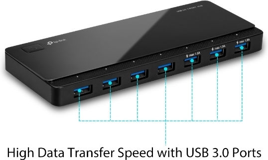 TP-LINK Uh700 v5 Hub 7 Ports USB 3.0 with USB-A Connection