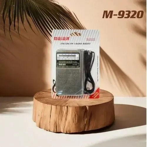 M-9320 Ραδιοφωνάκι Επαναφορτιζόμενο με USB Χρυσό