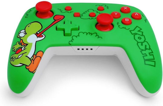 PowerA Hungry Yoshi Ασύρματο Gamepad για Switch Πράσινο