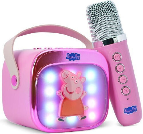OTL Ηχείο Karaoke με Ασύρματο Μικρόφωνο και Εφέ Φωτισμού Peppa Pig ACC-1214 Ροζ